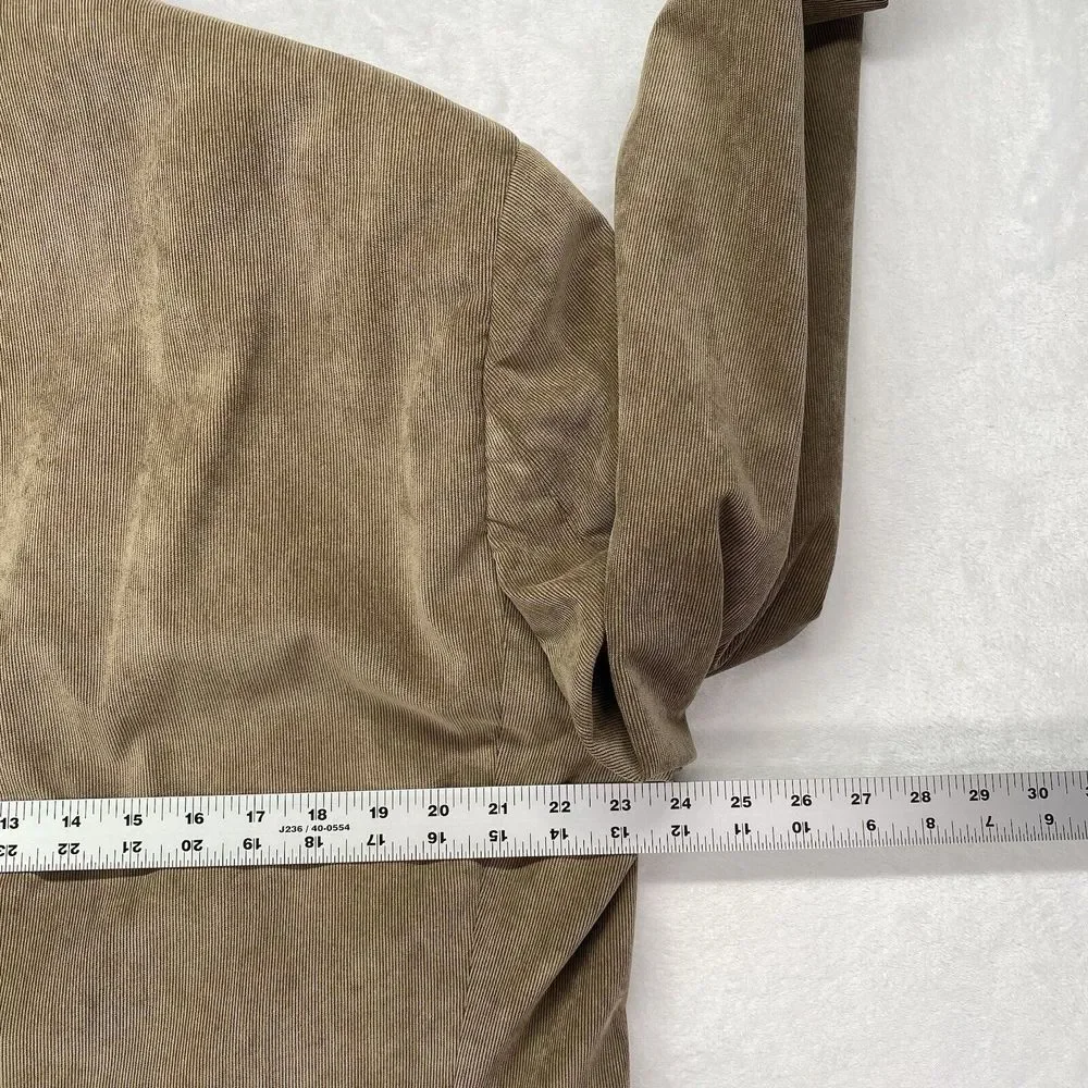 Lauren Ralph Lauren Mens 46L Tan Corduroy Blazer Sport Coat Suit Jacket 2 Button